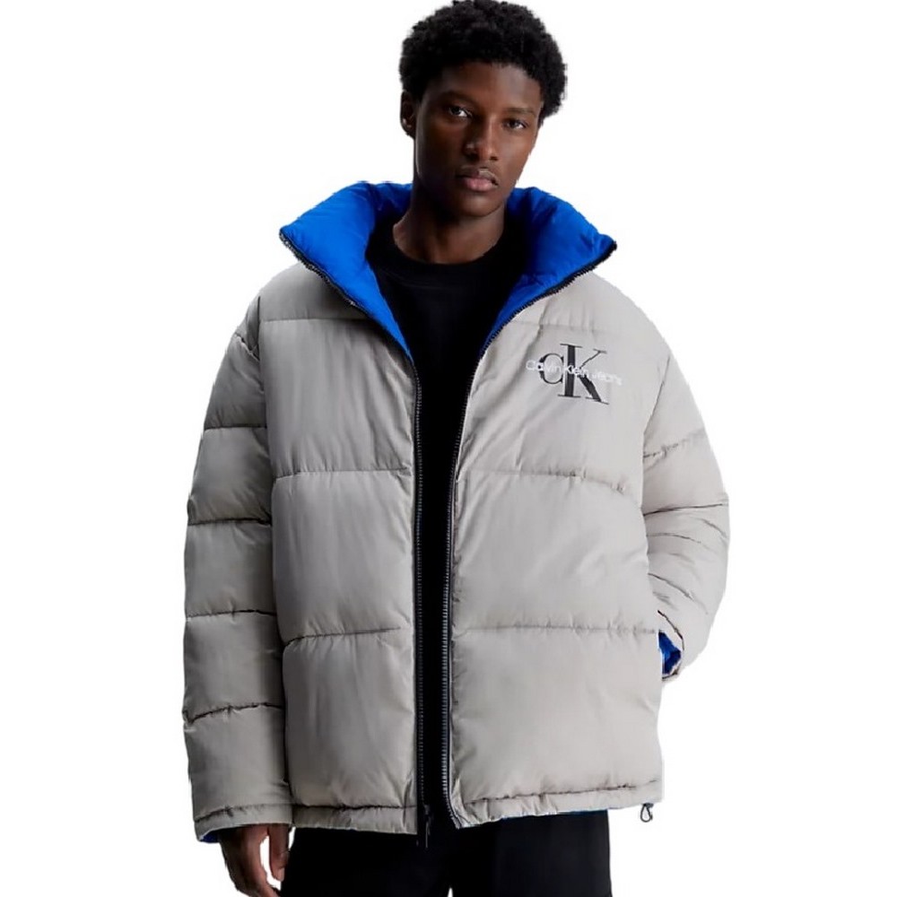 CALVIN KLEIN JEANS REVERSIBLE 90s PUFFER BLUE